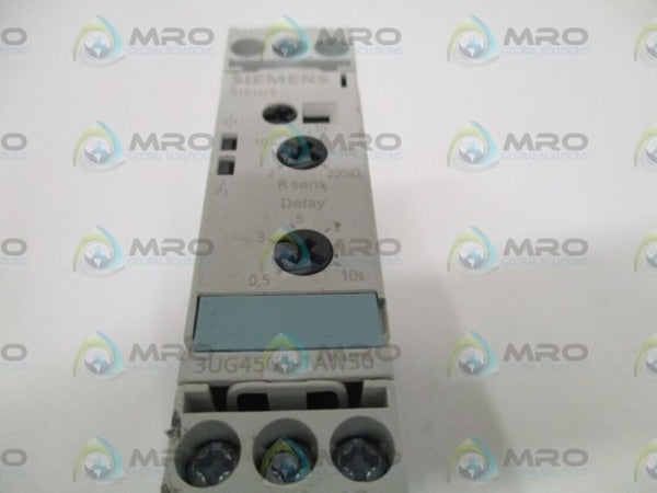 SIEMENS 3UG4501-1AW30 LIQUID LEVEL MONITOR RELAY (CRACKED) UNMP