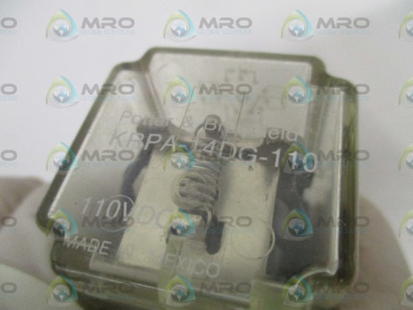 POTTER & BRUMFIELD KRPA-14DG-110 RELAY 110VDC UNMP
