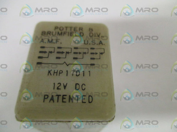 POTTER & BRUMFIELD KHP17D11 RELAY 12VDC UNMP