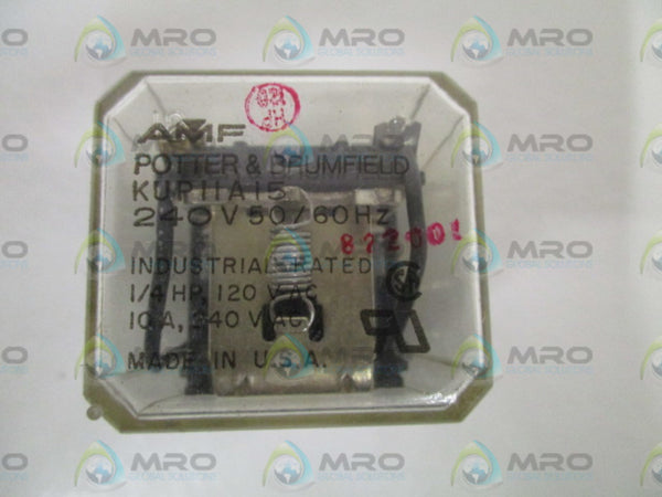 POTTER & BRUMFIELD KUP-11A15-240 RELAY 240V UNMP