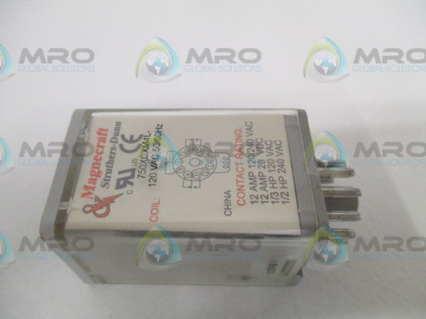 MAGNECRAFT 750XCXM4L RELAY 120VAC 12A UNMP