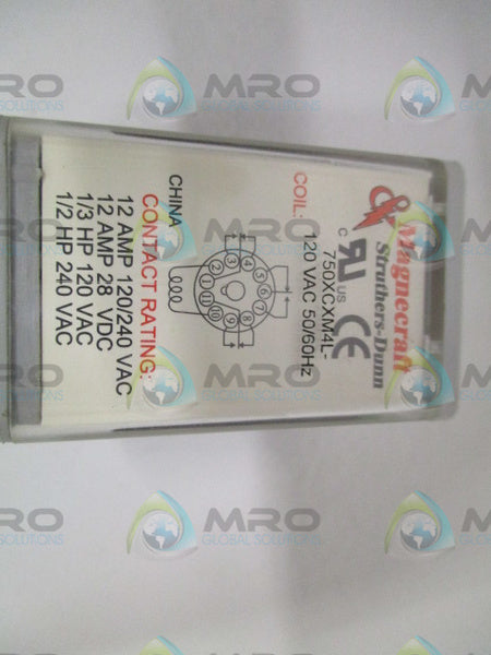 MAGNECRAFT 750XCXM4L RELAY 120VAC 12A UNMP