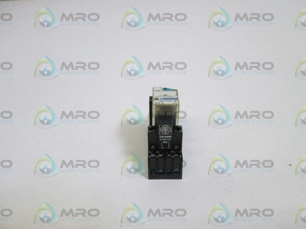 TELEMECANIQUE RELAY 24VDC RXN 41G12 BD W/ RXW 040MD 6/230VDC UNMP