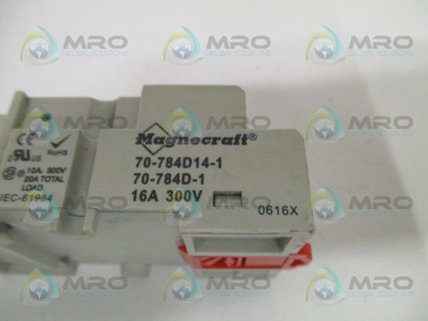 MAGNECRAFT 70-784D14-1 70-784D-1 RELAY SOCKET UNMP