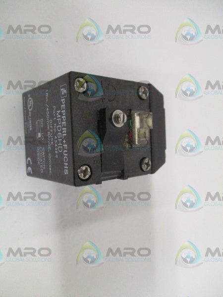 PEPPERL+FUCHS MPD6HD PHOTOELECTRIC DIFFUSE SENSOR UNMP