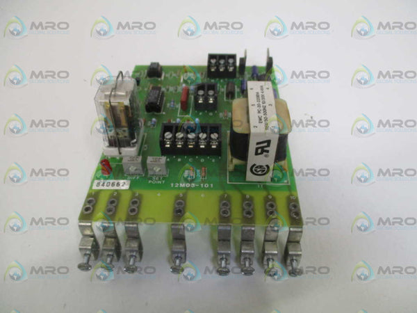CONTREX 12M03-101 VOLTAGE SENSITIVE RELAY BOARD  UNMP