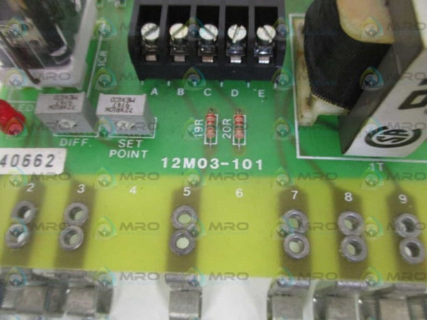 CONTREX 12M03-101 VOLTAGE SENSITIVE RELAY BOARD  UNMP
