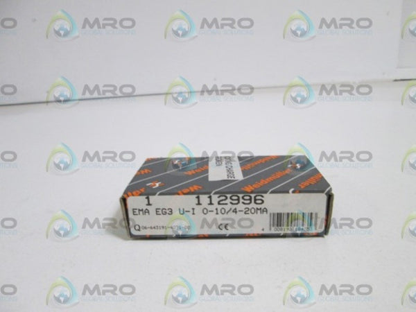 WEIDMULLER RELAY 112996 / EMA EG3 U/I 0-10/4-20MA  NSMP