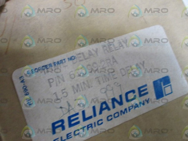 RELIANCE ELECTRIC TIME DELAY RELAY 63099-2RA UNMP