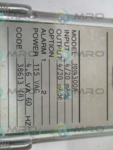 WILKERSON MIGHTY MODUEL MM4300A TRANSMITTER RELAY 4/20 mAdc 115VAC  UNMP