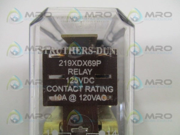 STRUTHERS-DUNN 219XDX69P RELAY 125VDC UNMP
