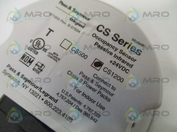 PASS & SEYMOUR LEGRAND CS1200 OCCUPANCY SENSOR NSMP