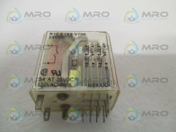 POTTER & BRUMFIELD R10-E1X4-V700 RELAY 24VDC 5A UNMP