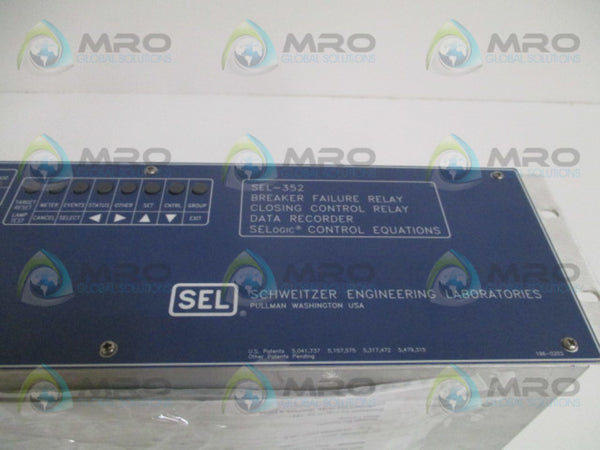 SEL SEL-352 035211425H2X4XX BREAKER FAILURE RELAY (REPAIRED)  UNMP