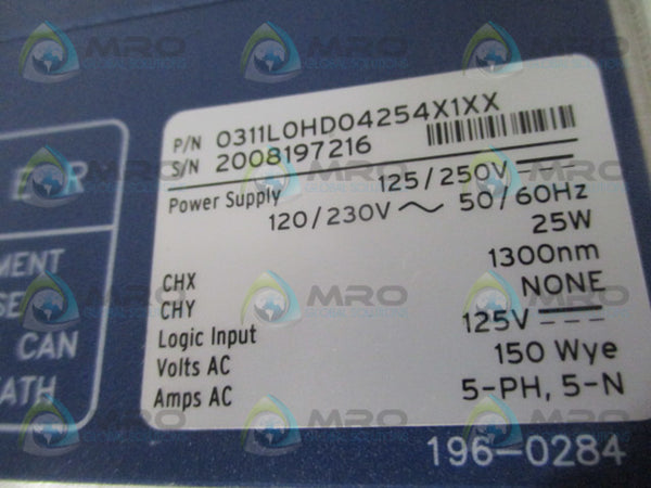 SEL SEL-311L 0311L0HD04254X1XX LINE CURRENT DIFF. RELAY (REPAIRED)  UNMP