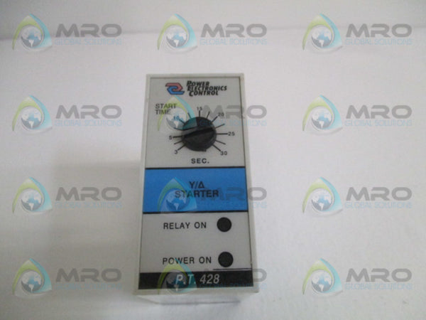 POWER ELECTRONICS CONTROL P.T.428 STARTER RELAY 3-30 SEC.  UNMP