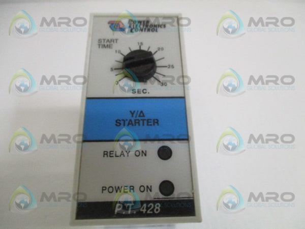 POWER ELECTRONICS CONTROL P.T.428 STARTER RELAY 3-30 SEC.  UNMP