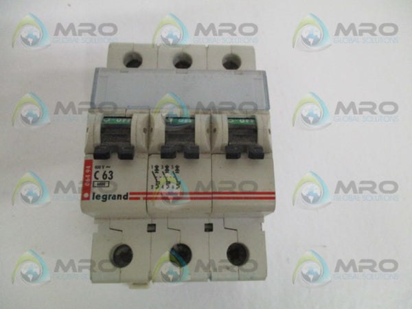 PASS & SEYMOUR LEGRAND 06494-C63 CIRCUIT BREAKER 63A UNMP