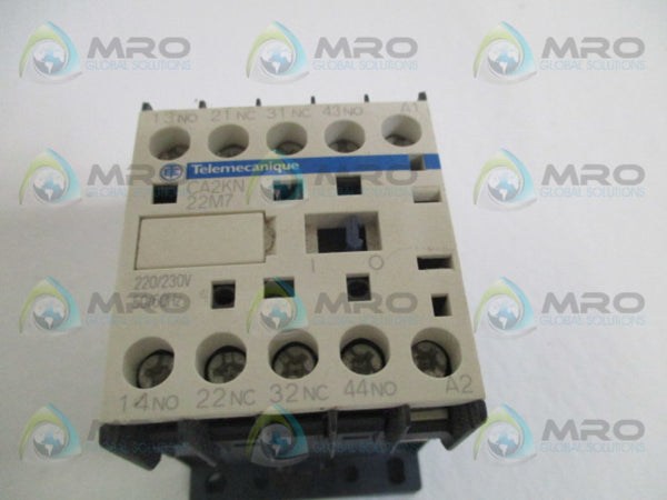 TELEMECANIQUE CA2KN22M7 CONTROL RELAY 220/230V UNMP