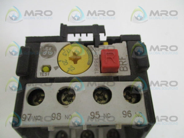 GENERAL ELECTRIC BRF1MS OVERLOAD RELAY 17.5-22A UNMP