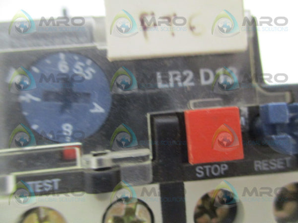 TELEMECANIQUE LR2-D1312 THERMAL OVERLOAD RELAY 5.5-8A UNMP