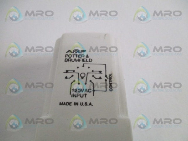 POTTER & BRUMFIELD CWB-38-76000 TIME DELAY RELAY 0.5 SEC-100 MIN. UNMP