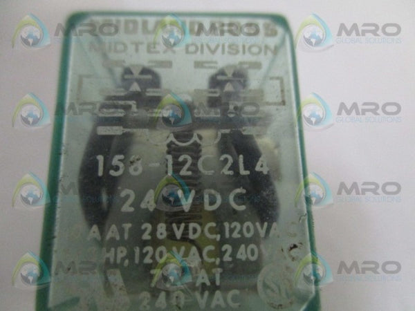 MIDLAND ROSS 156-12C2L4 RELAY 24VDC UNMP