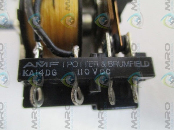 POTTER & BRUMFIELD KA14DG-110 RELAY 110 VDC NSNP