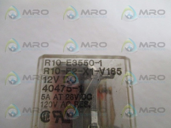 POTTER & BRUMFIELD R10-E2-X1-V185 RELAY 12VDC UNMP