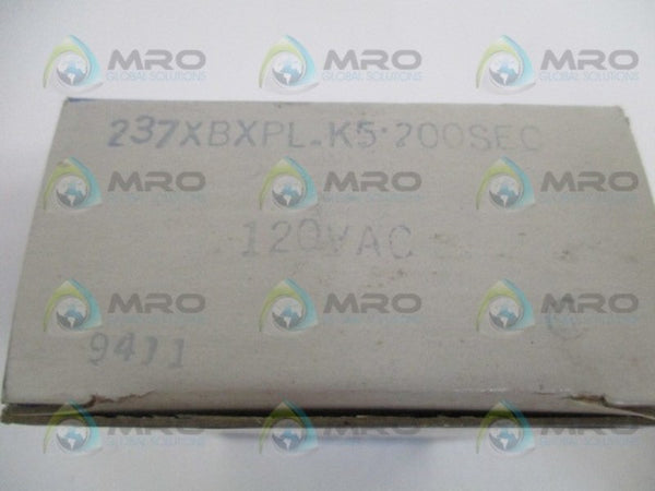 STRUTHERS-DUNN 237XBXP-200 RELAY 2-200 SEC. 120VAC NSMP