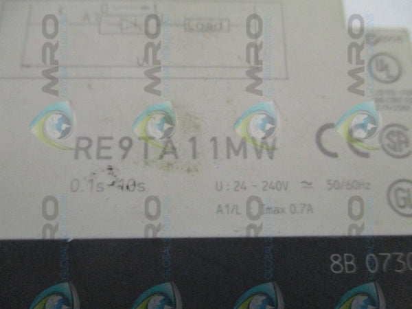 TELEMECANIQUE RE9TA11MW TIME DELAY RELAY 0.1-10s UNMP