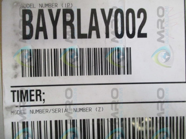TRANE BAYRLAY002 TIMER RELAY KIT NSMP