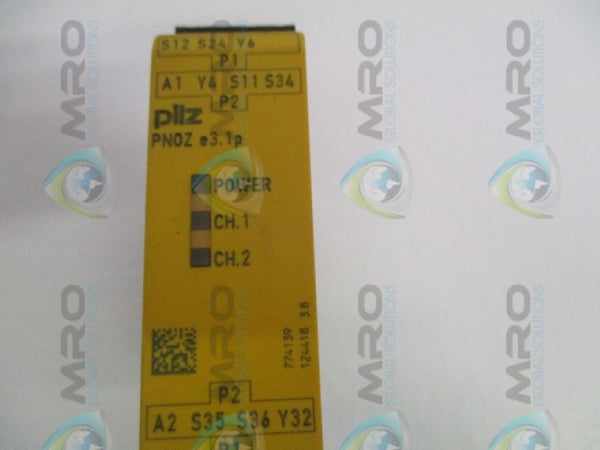 PILZ PNOZe3.1P24VDC2n/o SAFETY RELAY NSNP