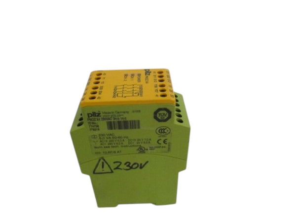 PILZ PNOZ-X4-230VAC-3N/O-1N/C SAFETY RELAY UNMP