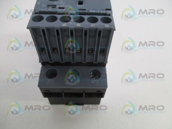 SIEMENS 3RB3026-2VB0 OVERLOAD RELAY 10-40A (MISSING ACCESSORIES) NSNP