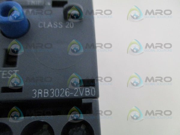 SIEMENS 3RB3026-2VB0 OVERLOAD RELAY 10-40A (MISSING ACCESSORIES) NSNP