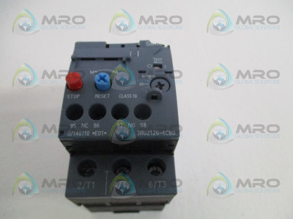 SIEMENS 3RU2126-4CB0 THERMAL OVERLOAD RELAY 17-22A (AS PICTURED) UNMP