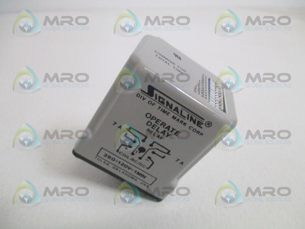 TIME MARK 360-120V-1MIN OPERATE DELAY RELAY 1MIN UNMP