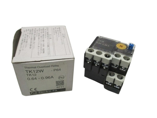 FUJI ELECTRIC TK12W-P64 THERMAL OVERLOAD RELAY 0.64-096A NSMP