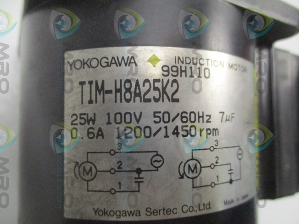 YOKOGAWA TIM-H8A25K2 INDUCTION MOTOR 25W 100V 1200/1450RPM NSNP
