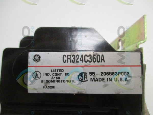 GENERAL ELECTRIC CR324C360A OVERLOAD RELAY (MISSING ACCESSORIES)  NSNP