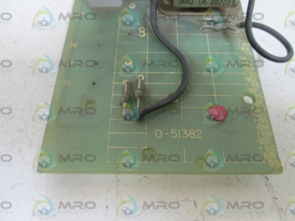 RELIANCE ELECTRIC PC BOARD RELAY CIRCUIT 0-51382  UNMP
