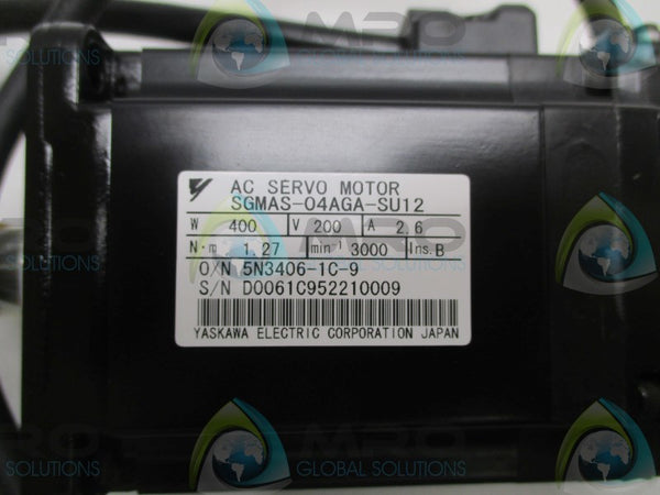 YASKAWA SGMAS-04AGA-SU12 AC SERVO MOTOR NSMP