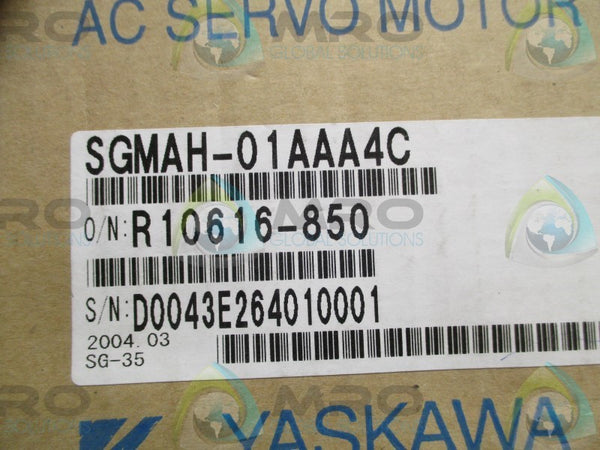 YASKAWA SGMAH-01AAA4C AC SERVO MOTOR RPM: 3000 NSMP