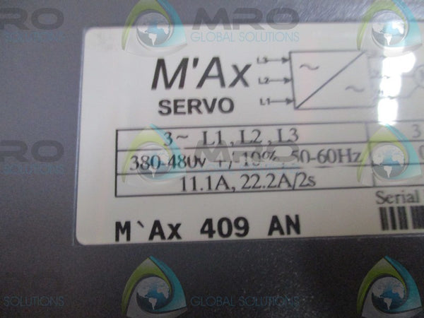 CONTROL TECHNIQUES MAX409AN SERVO MOTOR DRIVE UNMP