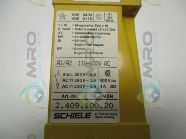 SCHIELE 2.409.100.20 TIMER RELAY  NSNP