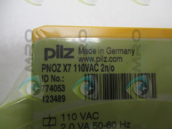 PILZ PNOZ-X7-110VAC-2N/O SAFETY RELAY  NSMP