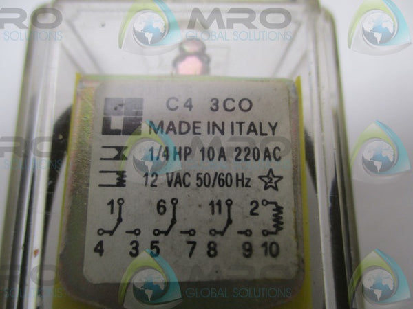 RELE C43CO RELAY 12VAC  UNMP