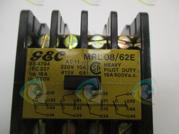 GEC MRL08/62E CONTACTOR RELAY 110V  NSNP