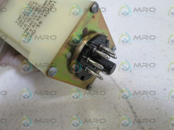 POTTER & BRUMFIELD TIME DELAY RELAY 1.0 TO 10 SEC. CHD-38-30001 UNMP